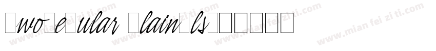 ZwoRegular PlainAlt字体转换
